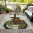 thumbnail image 3 of Dalyn Rugs Machine Washable Indoor/Outdoor Chantille ACN2091 Brown 2'6" x 3'10" Rug, 3 of 9