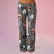 thumbnail image 1 of Kawaii Pajamas for Women Girls Cartoon Cat All Over Print Flannel Christmas Halloween Anime Soft Sleep Pajamas Pants, 1 of 7