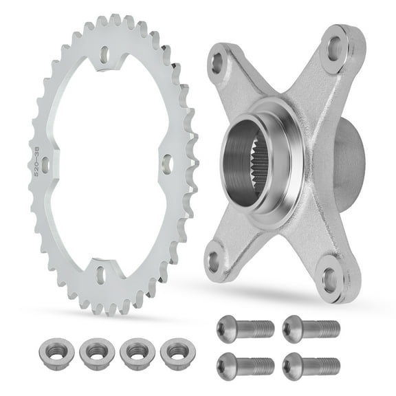 M MATI Rear Axle Sprocket Mount Hub Collar Holder Kit for Yamaha YFZ450R YFZ450X 2009-2024