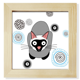 thumbnail image 1 of Gatito siames Gato gris animal Pantalla de escritorio de pared de fotograma cuadrado, 1 of 4