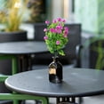 thumbnail image 6 of Outdoor Fake Flowers Green Shrubs – Artificial Outdoor Plants for Garden Porch Patio, UV Resistant No Maintenance, Lifelike Plastic Grass Bushes (2 Pack), 6 of 9