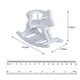 thumbnail image 4 of 1:12 Caballo mecedora de madera blanca Dormitorio Comedor Adornos de simulación, 4 of 4