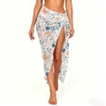 thumbnail image 2 of Gamivast Women's Beach Wrap Skirt Swimsuit Cover Up Sarong Tie Waist Lightweight Sheer Flowy Bathing Suit Bottoms for Summer Pool Vacation Wear, 2 of 5