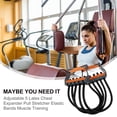 thumbnail image 4 of CIMAXIC Adjustable 5 Latex Chest Expander Pull Stretcher Elastic Bands Muscle Training,25.59"X5.91"X1.57", 4 of 5