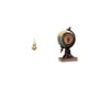 thumbnail image 1 of Reloj De Mesa Con Estatua De Calabaza Y Globo Terráqueo De Latón, Adorno Feng Shui Para Decoración Del Festival De Primavera, Centro De Mesa Multifuncional, Estante Para Oficina, Dormitorio, 1 of 8
