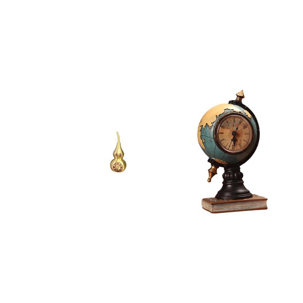 Reloj De Mesa Con Estatua De Calabaza Y Globo Terráqueo De Latón, Adorno Feng Shui Para Decoración Del Festival De Primavera, Centro De Mesa Multifuncional, Estante Para Oficina, Dormitorio