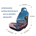 thumbnail image 5 of Sikiie Colorful Mediterranean Village Car Seat Covers 2PCs Front Car Seat Covers Universal fit for Most Cars SUVs and Trucks-2 PCS, 5 of 9
