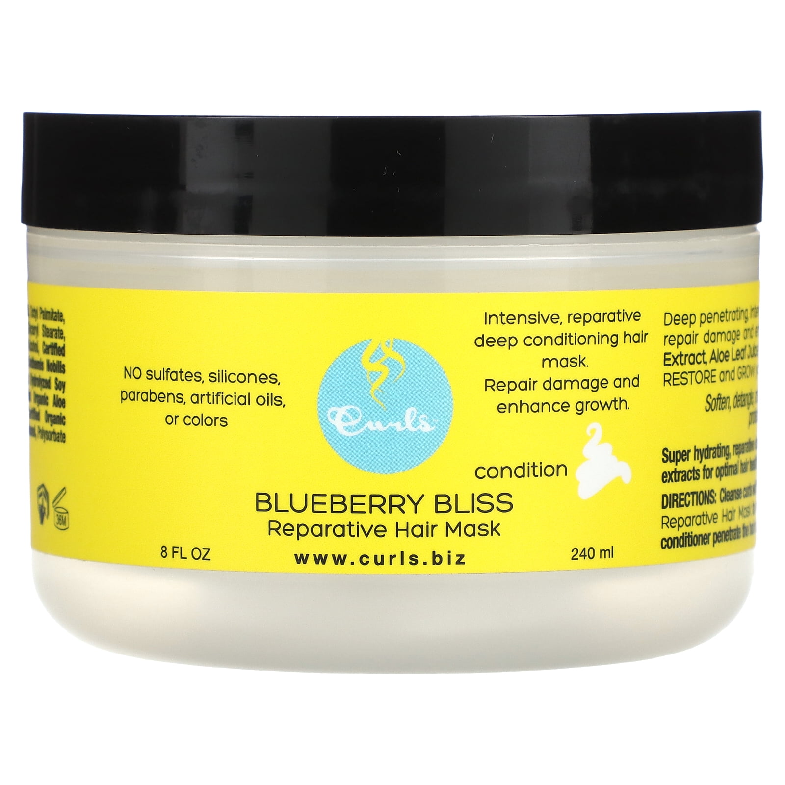 Blueberry Bliss Reparative Hair Mask, 8 fl oz (240 ml), Curls