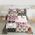 thumbnail image 2 of Homewish Wild Deer Silhouette Bedding Comforter Set,Camouflage Print Bowtie Twin Comforter Sets,Rustic Farmhouse Cabin Bedding Set For Kids,Super Cozy Room Decor Reversible,2pcs, 2 of 8