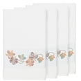 thumbnail image 2 of Authentic Hotel and Spa  Turkish Cotton Floral Vine Embroidered White 4-piece Bath Towel Set, 2 of 3