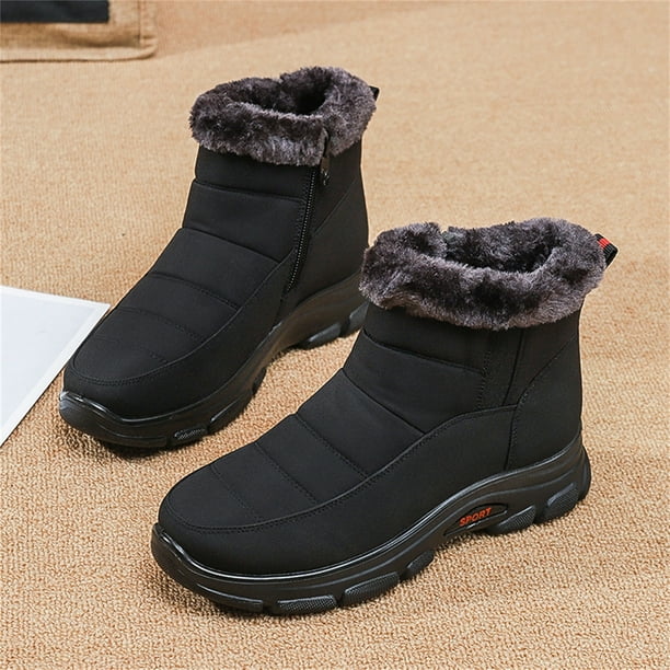 LSLJS Womens Snow Boots Winter Plus Velvet Ankle Boots Ladies Short Warm and Thick Booties Outdoor Anti Slip Girls Walking Boots on Clearance