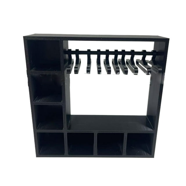 Xingzhi ABS Doll Accessories Clothes Display Solution Doll Clothes Storage For Figures Large Capacity black
