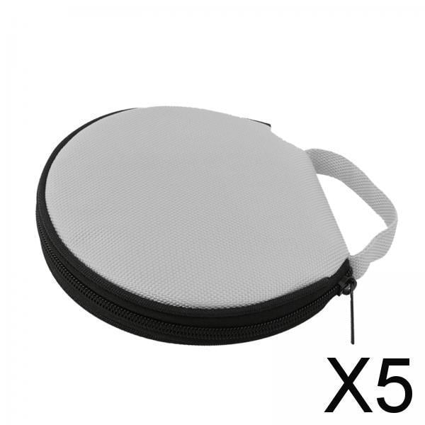 Estuche para CD Y DVD con Capacidad de 5x20 Piezas, Portátil, Antiarañazos, Compacto, Pequeño Y Redondo, Soporte para Discos DVD, de Almacen 5 piezas