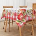 thumbnail image 4 of Duangreer Pink Apple Blossom Print Rectangle Tablecloth, Fall Washable Table Cover for Party Family Picnic Decors, 60 x 102 Inch, 4 of 6