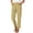 Khaki, variant on Women's Linen Blend Straight Leg Pants Elastic High Waist with Pockets Breathable Casual Ankle Trousers for Spring Summer White XL(XL)