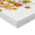 thumbnail image 2 of Ambesonne Fall Fitted Sheet 2 Pcs Set, Autumn Foliage Maple Leaf, King, Yellow Orange, 2 of 3