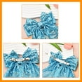 thumbnail image 6 of Sequin Bow Hair Ribbon Clips for Women - Glittering Bows - Disco Sparkling Hair Bow Clips - Headwear for Party Ball - Bow Hair Accessories, 6 of 6