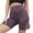 Wine, variant on Womens Bermuda Shorts Water Washed Scrub Pants Seamless Peach Lifting Jogging Fitness Yoga Pants Loose High Waisted Short S-L