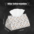 thumbnail image 5 of Fuzoiu Pirate skulls Print Tissue Box Cover, PU Leather Tissue Holder,Decorative Facial Paper Organizer for Bathroom Living Room Bedroom Countertop Office Desk Car Home, 5 of 7