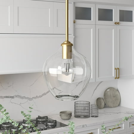 

SPSKTNAS Modern/Contemporary 8 Wide Brass Pendant