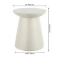 thumbnail image 7 of Hollie 18" Minimalist Modern Drum Accent Table Pedestal, Cream Terrazzo Finish, 7 of 7