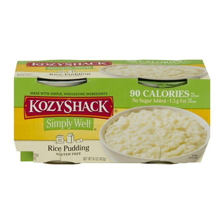 KozyShack Simply Well Gluten Free Rice Pudding - 4 CT