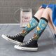 thumbnail image 5 of Balery Whimsical Cats Night Cafe Calcetines novedosos Calcetines deportivos Calcetines hasta la rodilla Calcetines de algodón Calcetines originales y geniales, 5 of 6