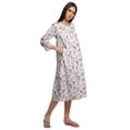 thumbnail image 3 of Moomaya Printed WoMen's Cotton Nursing Nightwear Nightdress For Ladies, 3 of 6