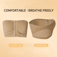 thumbnail image 5 of Seductiva Clothing Tube Tops Women's Simple Solid Bra Comfy Breathable Tube Bra Strapless Crop Tops, 5 of 9