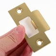 thumbnail image 5 of FELTECHELECTR Metal Door Latch Strike Plate Golden T-shaped Modern for Room Locks 1 Set, 5 of 6