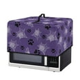 thumbnail image 7 of TSOVTHRID Dog Paw Cobweb Violet Print Microwave Oven Cover Fall Small Appliance Dust Cover Protective Toaster Oven Protector for Kitchen Countertop Halloween Decor, 20.9"W x 15.7"D x 12.4"H, L, 7 of 7