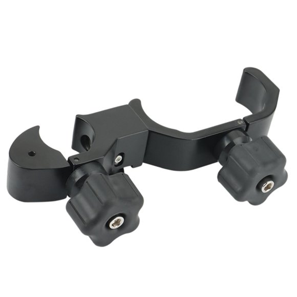 QualitChoice RTK Pole Clamp Heavy Duty Aluminium Alloy Adjustable Cradle Lightweight Computer PC Screens Mount