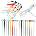 thumbnail image 4 of HOOWIFFY 24Pcs Silicone Cable Ties Cord Organizer with Self Locking Buckle for Home Use, 4 of 8