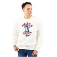 thumbnail image 4 of America Let Freedom Ring Liberty Bell Sweatshirt for Men or Women Brisco Brands X, 4 of 6