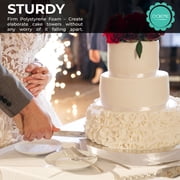 Square Cake Dummy, Styrene - 8 x 4