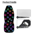 thumbnail image 6 of Uorisanigo Colorful Dog Paws Car Seat Covers Waterproof Front Seat Covers Easy Installation Stretch Polyester Fabric Cover Protection Interior Accessories Universal Fit Most Cars,SUV, Trucks, 6 of 7