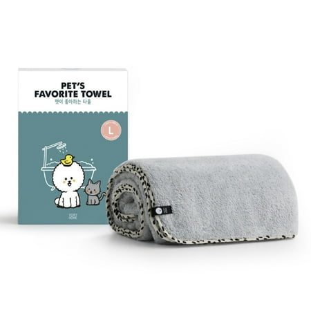 UPC: 0810068932386 | PET’S FAVORITE TOWEL (L)  Premium High Quality Microfiber Pet Towel  Ultra-Absorbent  Quick Drying Towel  White  Made in Korea