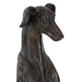 thumbnail image 5 of 12" x 31" Brown Polystone Dog Sculpture, by DecMode, 5 of 18