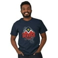 thumbnail image 4 of Retro Mountain Peaks Denver Colorado Men's Graphic T Shirt Tees Brisco Brands S, 4 of 4
