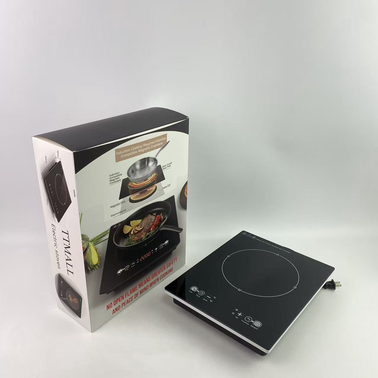 TTMALL Electric stoves,1800W Portable Induction Cooktop Countertop Burner