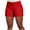Red, variant on Akafmk Womens Summer Shorts Cotton Linen Slim-Fits 5 Inch Inseam Short Solid Casual High Waist Shorts Black 5XL