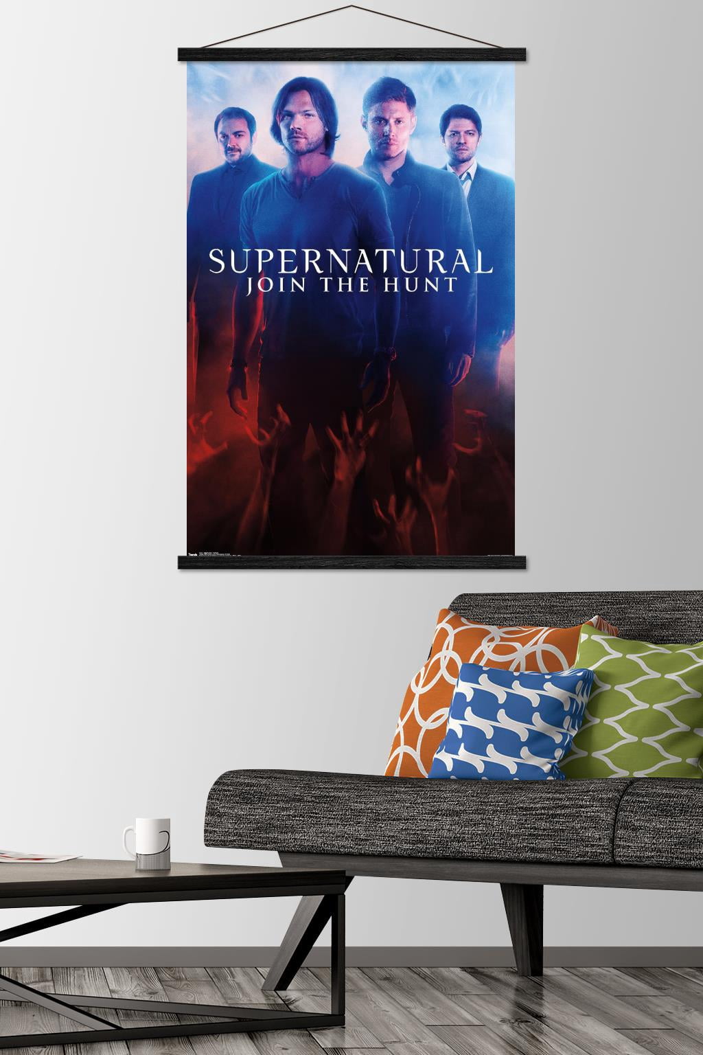 Supernatural - Demons Wall Poster with Wooden Magnetic Frame, 22.375" x 34"