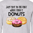 thumbnail image 4 of Inktastic Just Skip to the Part Where There's Donuts Long Sleeve Youth T-Shirt, 4 of 5