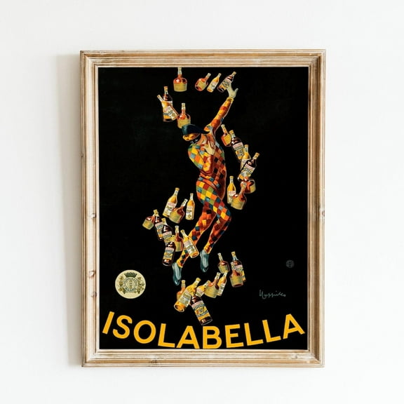 Kna Prints - Vintage French Ad Poster Retro Liquor Advertisement Bottles Poster Bar Wall Art Jester Print Cappiello Art Kitchen Wall Art Unframed Poster, UNFRAMED-8x12