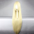 thumbnail image 2 of Unique Bargains Women's 39" Hair Wigs Blonde Wigs with Wig Cap Bright Gold Tone, 2 of 6