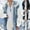 White#warm winter jackets for women, variant on Sherpa Coats for Women Plus Size Fuzzy Fleece Jacket Color Block Coat with Hood Winter Warm Shaggy Teddy Coats White S
