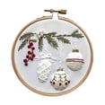 thumbnail image 4 of jifeng Christmas Embroidery Kit Christmas Pattern DIY Needlepoint Set with Instructions Bauble, 4 of 9