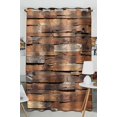 thumbnail image 1 of HATIART Timber Wood Wall Window Curtain Kitchen Curtain Window Drapes Panel 52x84 inch (One Piece), 1 of 1