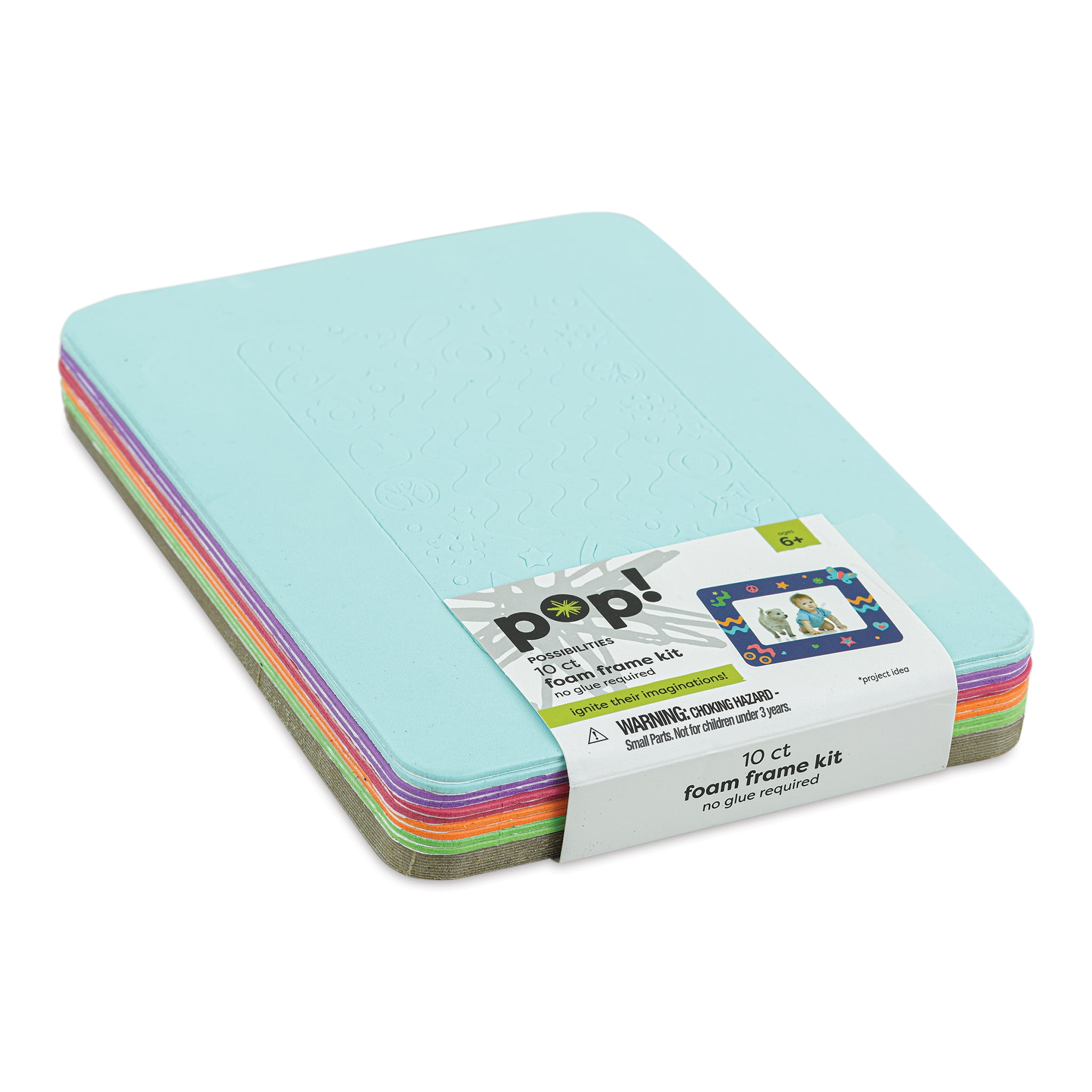Pop! Foam Photo Frames Pkg of 10