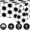 thumbnail image 4 of Kesfey 3 Packs Soccer Party Tablecloths 54 x 108 Inches Soccer Sports Ball Table Cover Disposable Waterproof Plastic Soccer Themed Birthday Table Cloth Rectangular Football Tablecloth for Boys Sports, 4 of 10